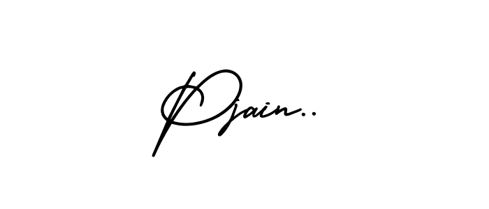 Make a beautiful signature design for name Pjain... With this signature (AmerikaSignatureDemo-Regular) style, you can create a handwritten signature for free. Pjain.. signature style 3 images and pictures png
