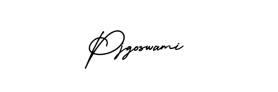 Also You can easily find your signature by using the search form. We will create Pjgoswami name handwritten signature images for you free of cost using AmerikaSignatureDemo-Regular sign style. Pjgoswami signature style 3 images and pictures png