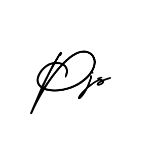 Make a beautiful signature design for name Pjs. Use this online signature maker to create a handwritten signature for free. Pjs signature style 3 images and pictures png