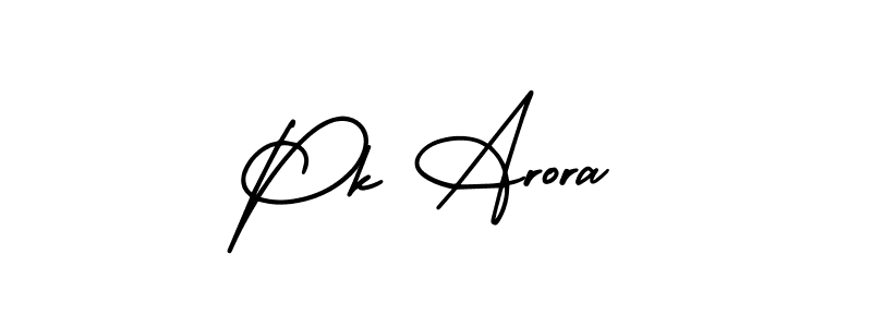 if you are searching for the best signature style for your name Pk Arora. so please give up your signature search. here we have designed multiple signature styles  using AmerikaSignatureDemo-Regular. Pk Arora signature style 3 images and pictures png