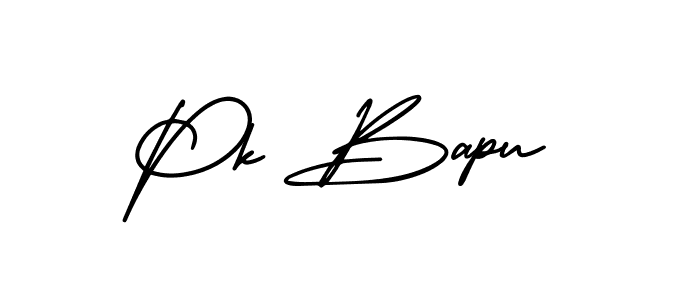 Also we have Pk Bapu name is the best signature style. Create professional handwritten signature collection using AmerikaSignatureDemo-Regular autograph style. Pk Bapu signature style 3 images and pictures png