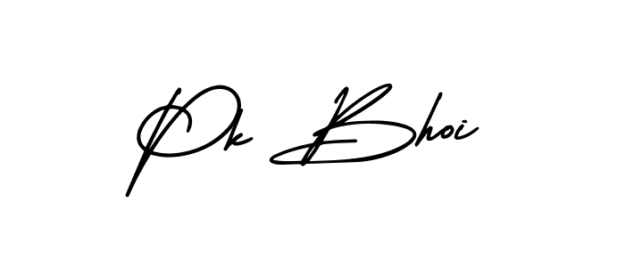 Also You can easily find your signature by using the search form. We will create Pk Bhoi name handwritten signature images for you free of cost using AmerikaSignatureDemo-Regular sign style. Pk Bhoi signature style 3 images and pictures png
