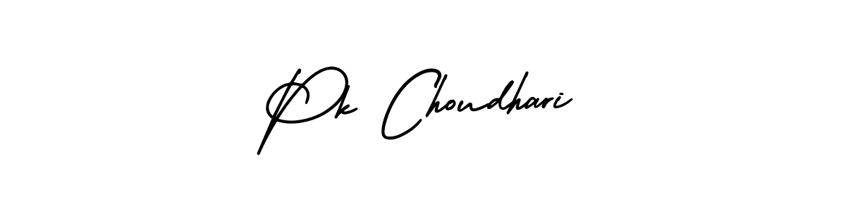 Make a beautiful signature design for name Pk Choudhari. With this signature (AmerikaSignatureDemo-Regular) style, you can create a handwritten signature for free. Pk Choudhari signature style 3 images and pictures png