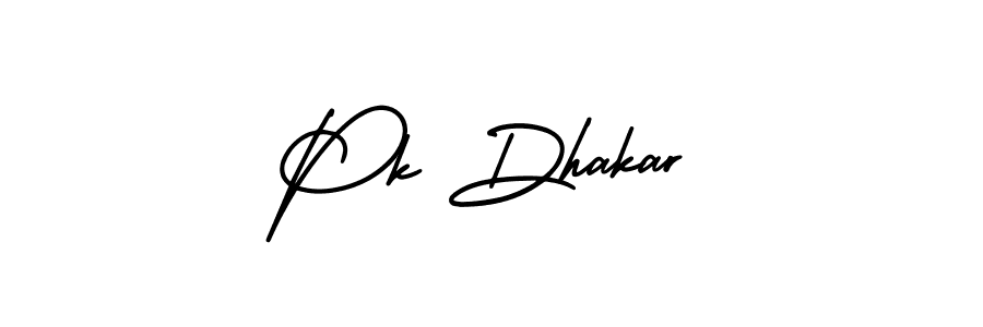 Similarly AmerikaSignatureDemo-Regular is the best handwritten signature design. Signature creator online .You can use it as an online autograph creator for name Pk Dhakar. Pk Dhakar signature style 3 images and pictures png