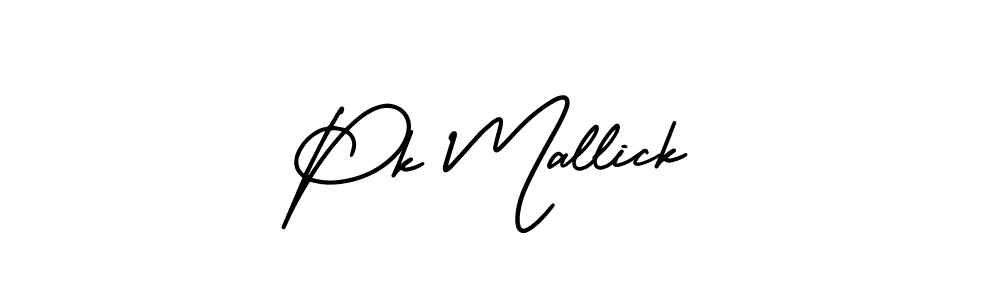 Make a beautiful signature design for name Pk Mallick. Use this online signature maker to create a handwritten signature for free. Pk Mallick signature style 3 images and pictures png
