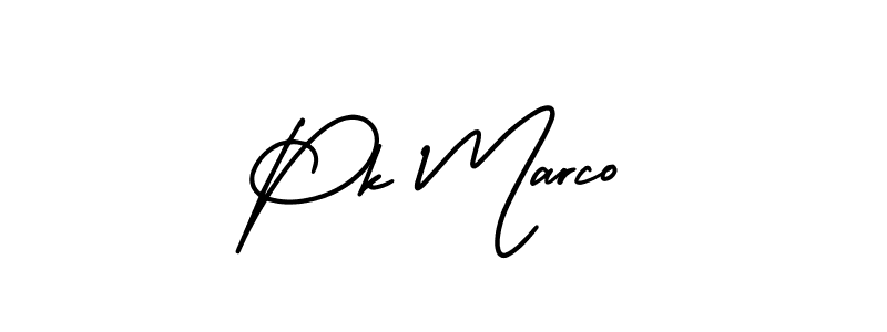 Similarly AmerikaSignatureDemo-Regular is the best handwritten signature design. Signature creator online .You can use it as an online autograph creator for name Pk Marco. Pk Marco signature style 3 images and pictures png