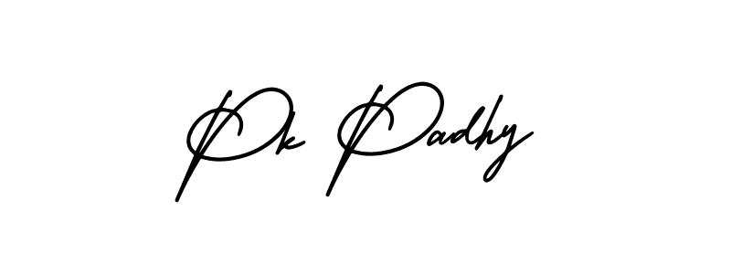 Make a beautiful signature design for name Pk Padhy. With this signature (AmerikaSignatureDemo-Regular) style, you can create a handwritten signature for free. Pk Padhy signature style 3 images and pictures png