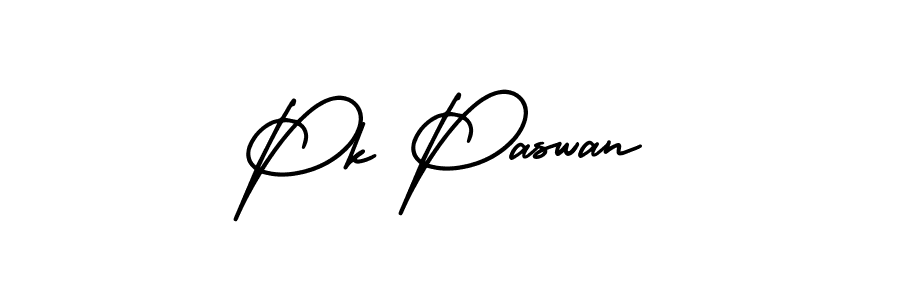 How to make Pk Paswan signature? AmerikaSignatureDemo-Regular is a professional autograph style. Create handwritten signature for Pk Paswan name. Pk Paswan signature style 3 images and pictures png