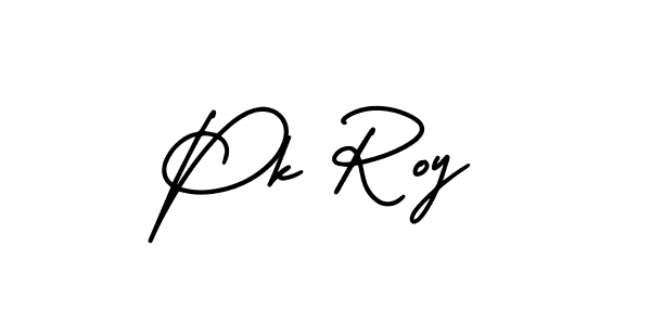 Make a beautiful signature design for name Pk Roy. With this signature (AmerikaSignatureDemo-Regular) style, you can create a handwritten signature for free. Pk Roy signature style 3 images and pictures png