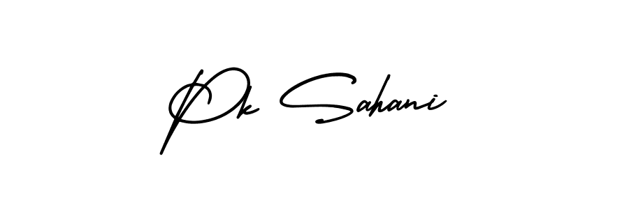 Also we have Pk Sahani name is the best signature style. Create professional handwritten signature collection using AmerikaSignatureDemo-Regular autograph style. Pk Sahani signature style 3 images and pictures png
