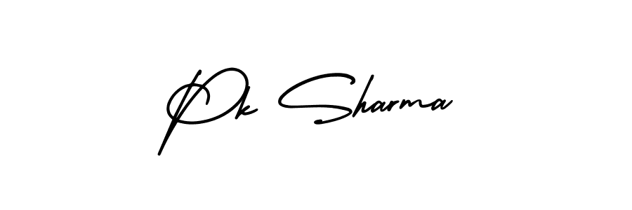 if you are searching for the best signature style for your name Pk Sharma. so please give up your signature search. here we have designed multiple signature styles  using AmerikaSignatureDemo-Regular. Pk Sharma signature style 3 images and pictures png