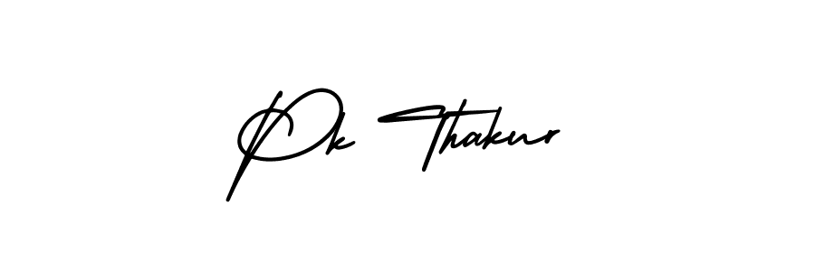 How to make Pk Thakur signature? AmerikaSignatureDemo-Regular is a professional autograph style. Create handwritten signature for Pk Thakur name. Pk Thakur signature style 3 images and pictures png