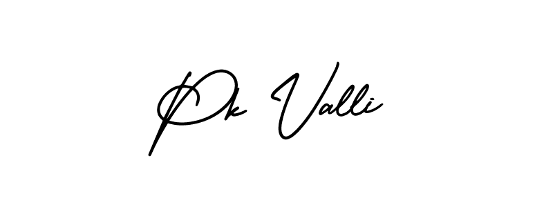 Also we have Pk Valli name is the best signature style. Create professional handwritten signature collection using AmerikaSignatureDemo-Regular autograph style. Pk Valli signature style 3 images and pictures png