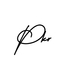 Design your own signature with our free online signature maker. With this signature software, you can create a handwritten (AmerikaSignatureDemo-Regular) signature for name Pkr. Pkr signature style 3 images and pictures png