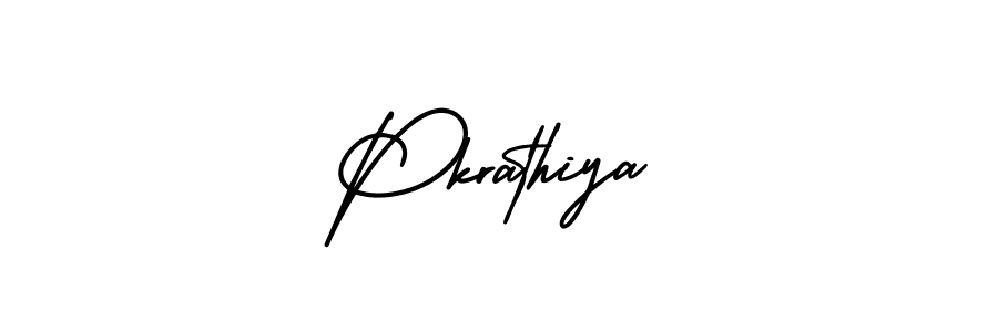AmerikaSignatureDemo-Regular is a professional signature style that is perfect for those who want to add a touch of class to their signature. It is also a great choice for those who want to make their signature more unique. Get Pkrathiya name to fancy signature for free. Pkrathiya signature style 3 images and pictures png