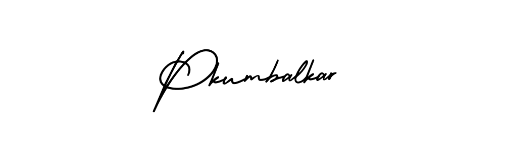 It looks lik you need a new signature style for name Pkumbalkar. Design unique handwritten (AmerikaSignatureDemo-Regular) signature with our free signature maker in just a few clicks. Pkumbalkar signature style 3 images and pictures png