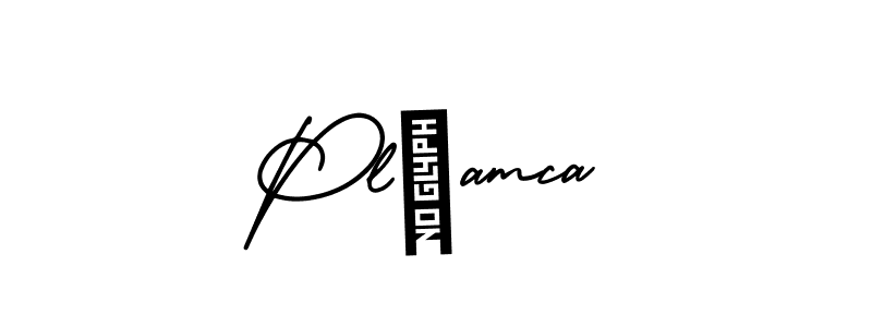 How to make Plíamca signature? AmerikaSignatureDemo-Regular is a professional autograph style. Create handwritten signature for Plíamca name. Plíamca signature style 3 images and pictures png