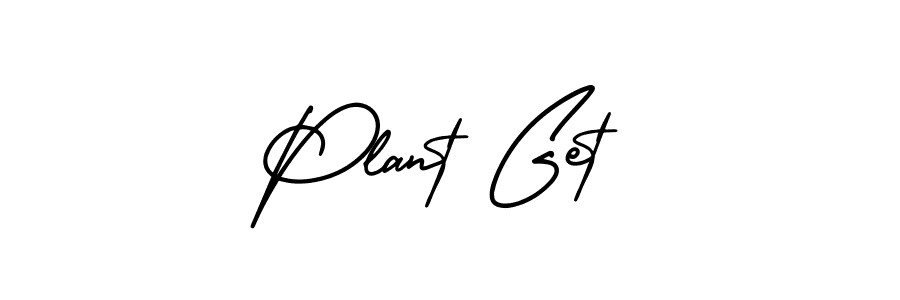 The best way (AmerikaSignatureDemo-Regular) to make a short signature is to pick only two or three words in your name. The name Plant Get include a total of six letters. For converting this name. Plant Get signature style 3 images and pictures png