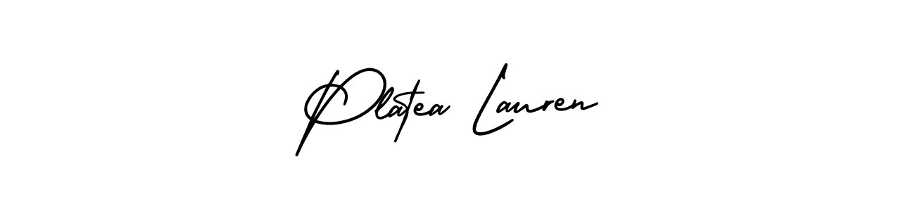 How to make Platea Lauren signature? AmerikaSignatureDemo-Regular is a professional autograph style. Create handwritten signature for Platea Lauren name. Platea Lauren signature style 3 images and pictures png