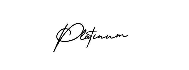 How to make Platinum signature? AmerikaSignatureDemo-Regular is a professional autograph style. Create handwritten signature for Platinum name. Platinum signature style 3 images and pictures png