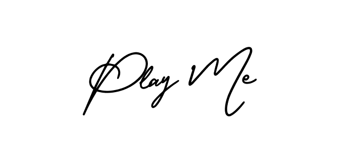How to make Play Me name signature. Use AmerikaSignatureDemo-Regular style for creating short signs online. This is the latest handwritten sign. Play Me signature style 3 images and pictures png