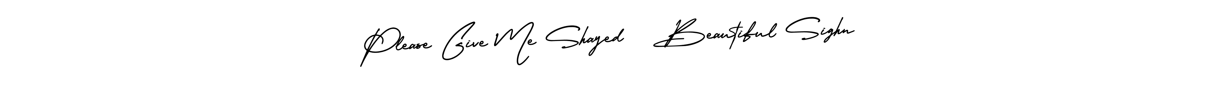 Make a beautiful signature design for name Please Give Me Shayed   Beautiful Sighn. With this signature (AmerikaSignatureDemo-Regular) style, you can create a handwritten signature for free. Please Give Me Shayed   Beautiful Sighn signature style 3 images and pictures png