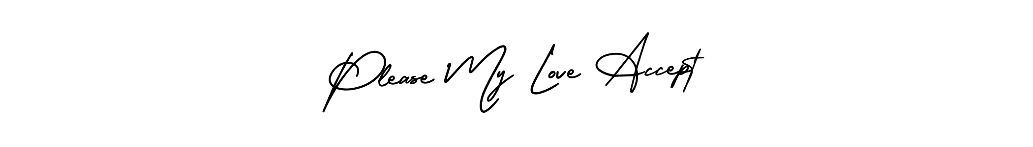 It looks lik you need a new signature style for name Please My Love Accept. Design unique handwritten (AmerikaSignatureDemo-Regular) signature with our free signature maker in just a few clicks. Please My Love Accept signature style 3 images and pictures png