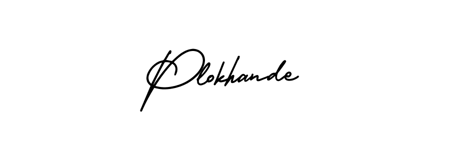 How to Draw Plokhande signature style? AmerikaSignatureDemo-Regular is a latest design signature styles for name Plokhande. Plokhande signature style 3 images and pictures png