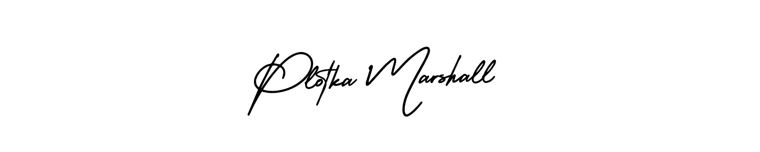 Create a beautiful signature design for name Plotka Marshall. With this signature (AmerikaSignatureDemo-Regular) fonts, you can make a handwritten signature for free. Plotka Marshall signature style 3 images and pictures png