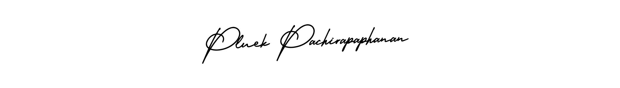 if you are searching for the best signature style for your name Pluek Pachirapaphanan. so please give up your signature search. here we have designed multiple signature styles  using AmerikaSignatureDemo-Regular. Pluek Pachirapaphanan signature style 3 images and pictures png