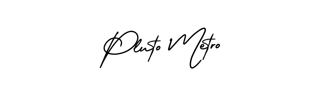 Use a signature maker to create a handwritten signature online. With this signature software, you can design (AmerikaSignatureDemo-Regular) your own signature for name Pluto Metro. Pluto Metro signature style 3 images and pictures png