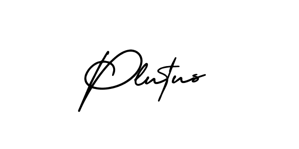 How to make Plutus name signature. Use AmerikaSignatureDemo-Regular style for creating short signs online. This is the latest handwritten sign. Plutus signature style 3 images and pictures png