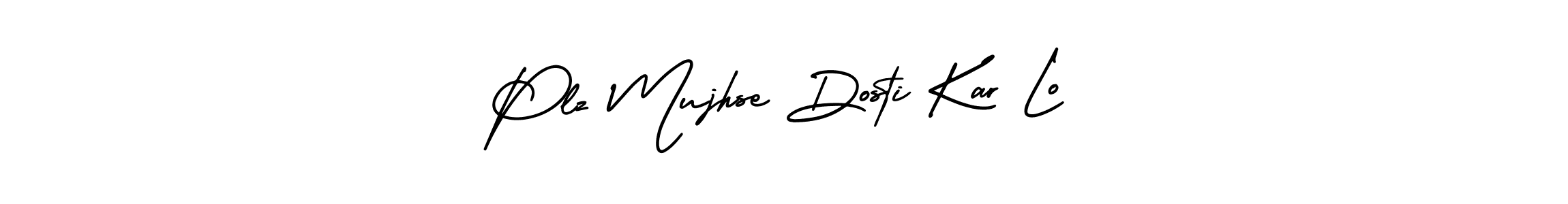 Once you've used our free online signature maker to create your best signature AmerikaSignatureDemo-Regular style, it's time to enjoy all of the benefits that Plz Mujhse Dosti Kar Lo name signing documents. Plz Mujhse Dosti Kar Lo signature style 3 images and pictures png