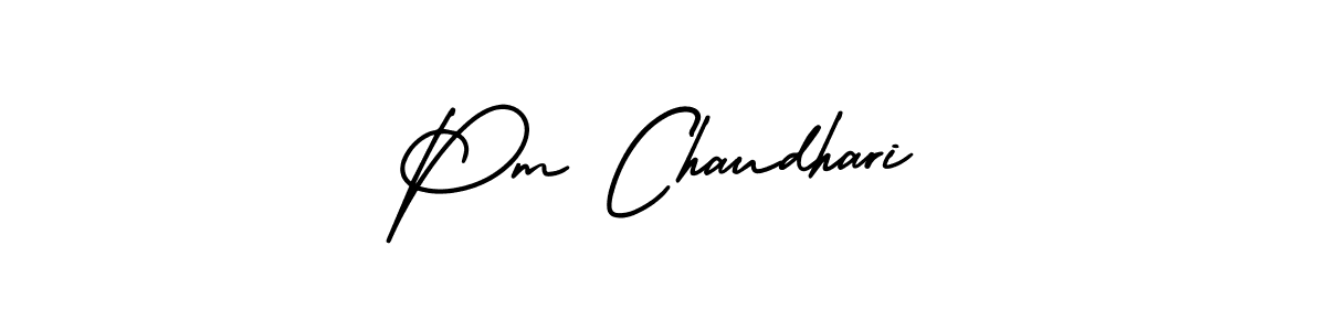 Also we have Pm Chaudhari name is the best signature style. Create professional handwritten signature collection using AmerikaSignatureDemo-Regular autograph style. Pm Chaudhari signature style 3 images and pictures png