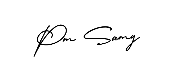 Also we have Pm Samy name is the best signature style. Create professional handwritten signature collection using AmerikaSignatureDemo-Regular autograph style. Pm Samy signature style 3 images and pictures png