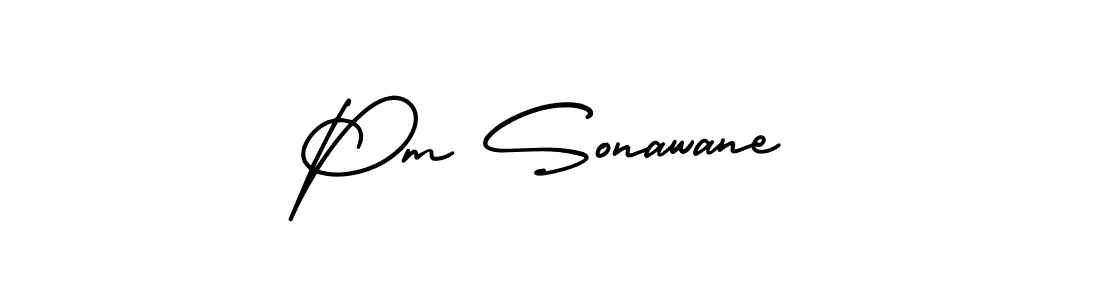 AmerikaSignatureDemo-Regular is a professional signature style that is perfect for those who want to add a touch of class to their signature. It is also a great choice for those who want to make their signature more unique. Get Pm Sonawane name to fancy signature for free. Pm Sonawane signature style 3 images and pictures png