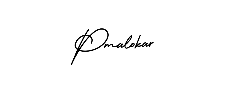AmerikaSignatureDemo-Regular is a professional signature style that is perfect for those who want to add a touch of class to their signature. It is also a great choice for those who want to make their signature more unique. Get Pmalokar name to fancy signature for free. Pmalokar signature style 3 images and pictures png