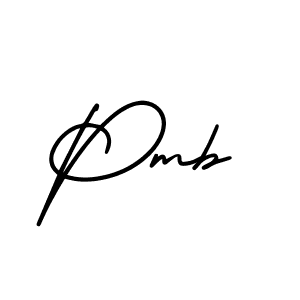 Create a beautiful signature design for name Pmb. With this signature (AmerikaSignatureDemo-Regular) fonts, you can make a handwritten signature for free. Pmb signature style 3 images and pictures png