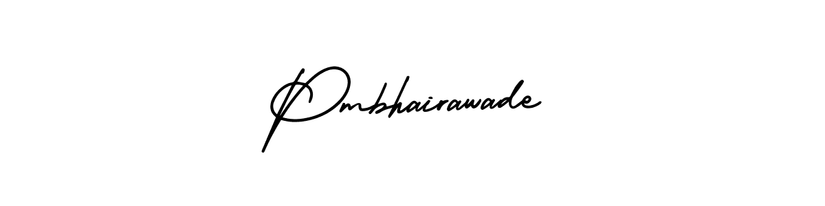 if you are searching for the best signature style for your name Pmbhairawade. so please give up your signature search. here we have designed multiple signature styles  using AmerikaSignatureDemo-Regular. Pmbhairawade signature style 3 images and pictures png