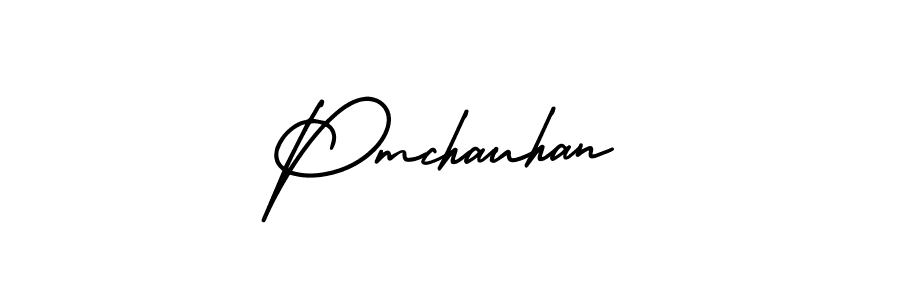 How to Draw Pmchauhan signature style? AmerikaSignatureDemo-Regular is a latest design signature styles for name Pmchauhan. Pmchauhan signature style 3 images and pictures png