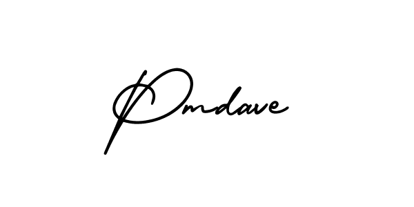 How to make Pmdave name signature. Use AmerikaSignatureDemo-Regular style for creating short signs online. This is the latest handwritten sign. Pmdave signature style 3 images and pictures png