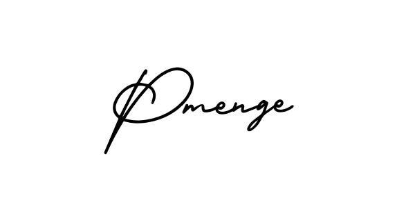Create a beautiful signature design for name Pmenge. With this signature (AmerikaSignatureDemo-Regular) fonts, you can make a handwritten signature for free. Pmenge signature style 3 images and pictures png
