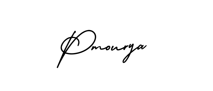 Pmourya stylish signature style. Best Handwritten Sign (AmerikaSignatureDemo-Regular) for my name. Handwritten Signature Collection Ideas for my name Pmourya. Pmourya signature style 3 images and pictures png