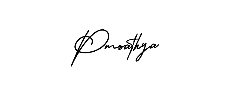 How to Draw Pmsathya signature style? AmerikaSignatureDemo-Regular is a latest design signature styles for name Pmsathya. Pmsathya signature style 3 images and pictures png