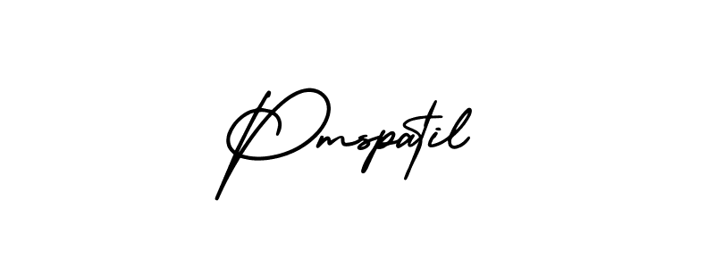 Pmspatil stylish signature style. Best Handwritten Sign (AmerikaSignatureDemo-Regular) for my name. Handwritten Signature Collection Ideas for my name Pmspatil. Pmspatil signature style 3 images and pictures png