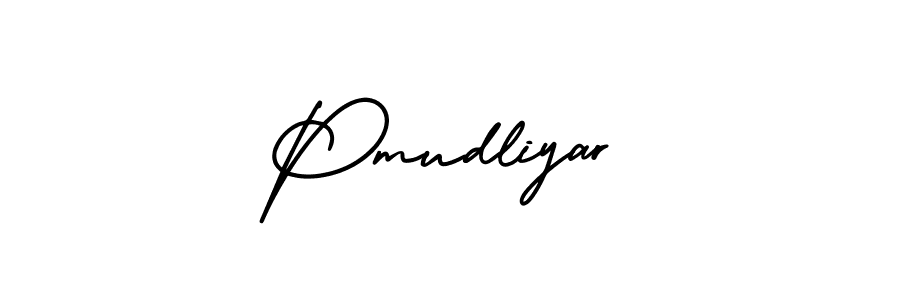 How to make Pmudliyar signature? AmerikaSignatureDemo-Regular is a professional autograph style. Create handwritten signature for Pmudliyar name. Pmudliyar signature style 3 images and pictures png