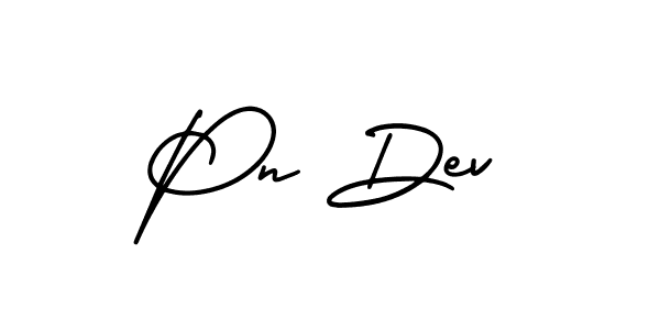 Design your own signature with our free online signature maker. With this signature software, you can create a handwritten (AmerikaSignatureDemo-Regular) signature for name Pn Dev. Pn Dev signature style 3 images and pictures png