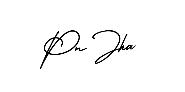 Design your own signature with our free online signature maker. With this signature software, you can create a handwritten (AmerikaSignatureDemo-Regular) signature for name Pn Jha. Pn Jha signature style 3 images and pictures png