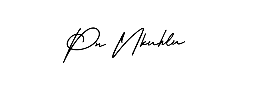 The best way (AmerikaSignatureDemo-Regular) to make a short signature is to pick only two or three words in your name. The name Pn Nkuhlu include a total of six letters. For converting this name. Pn Nkuhlu signature style 3 images and pictures png