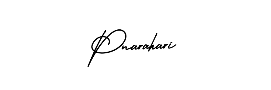 How to make Pnarahari signature? AmerikaSignatureDemo-Regular is a professional autograph style. Create handwritten signature for Pnarahari name. Pnarahari signature style 3 images and pictures png